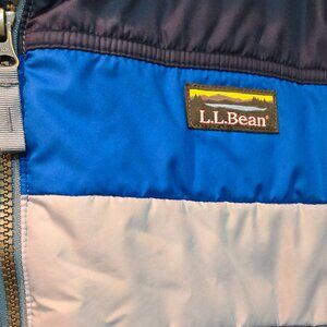 LL Bean XL Regular Men's Puffer Jacket Colorblock
